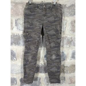 Anthropologie Level‎ 99 Pants Woman's Size 29 Camo Utility Zip Ankle Neutral